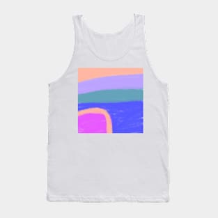 Colorful watercolor abstract texture art Tank Top